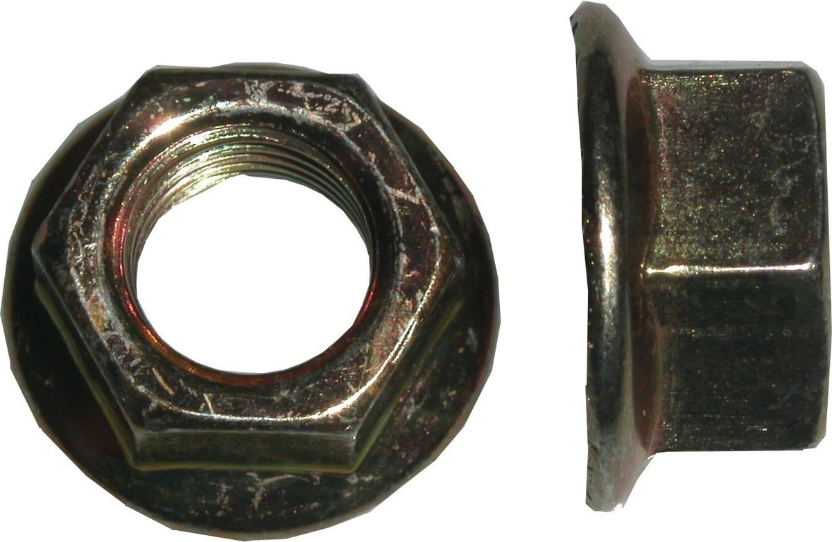 Nuts Flange 12mm Thread Uses 17mm Spanner (Pitch 1.75mm) (Per 20)