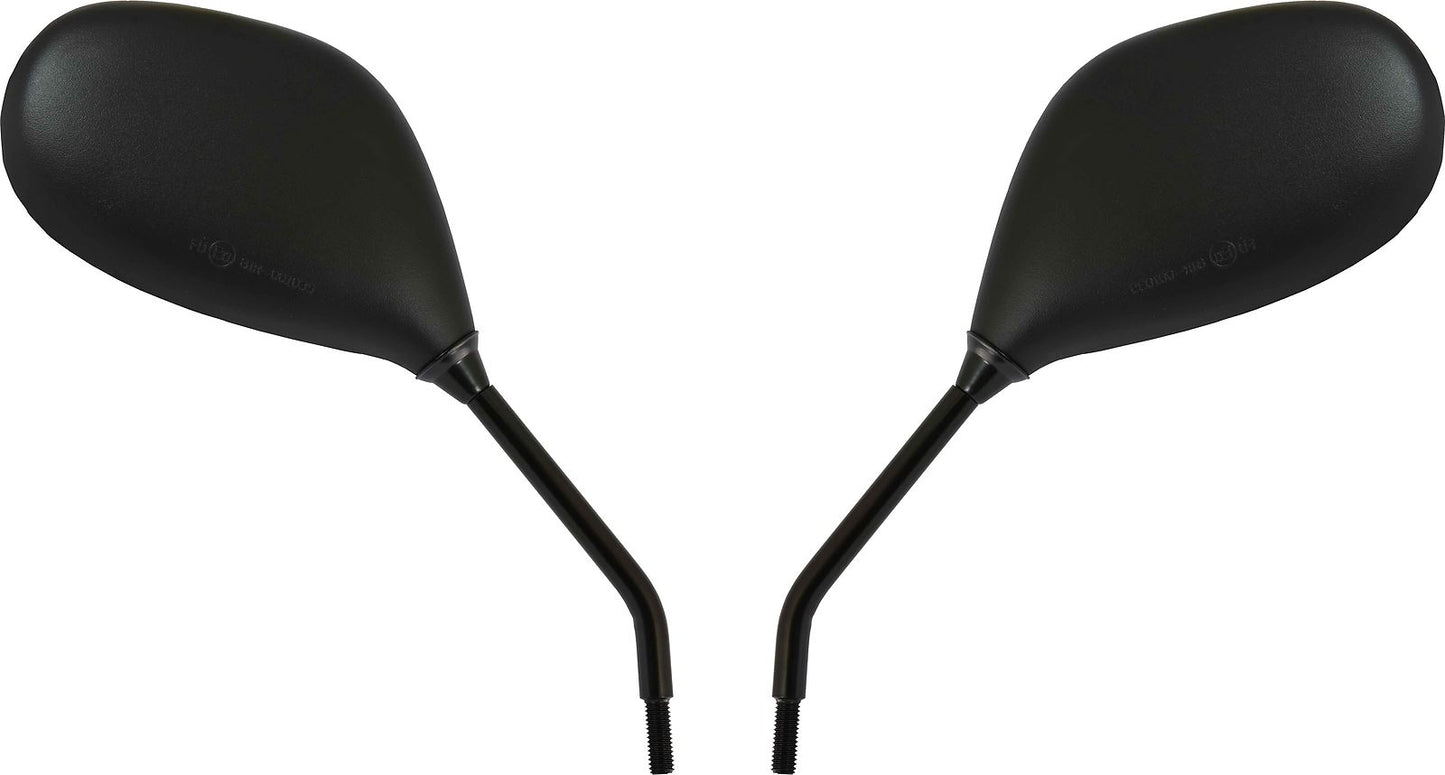 Mirrors 8mm Black Rectangle L & R Honda NSC110 Vision