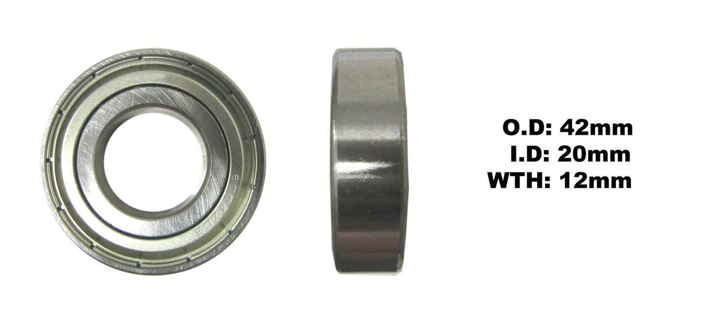 Bearing 6004ZZ(I.D 20mm x O.D 42mm x W 12mm)