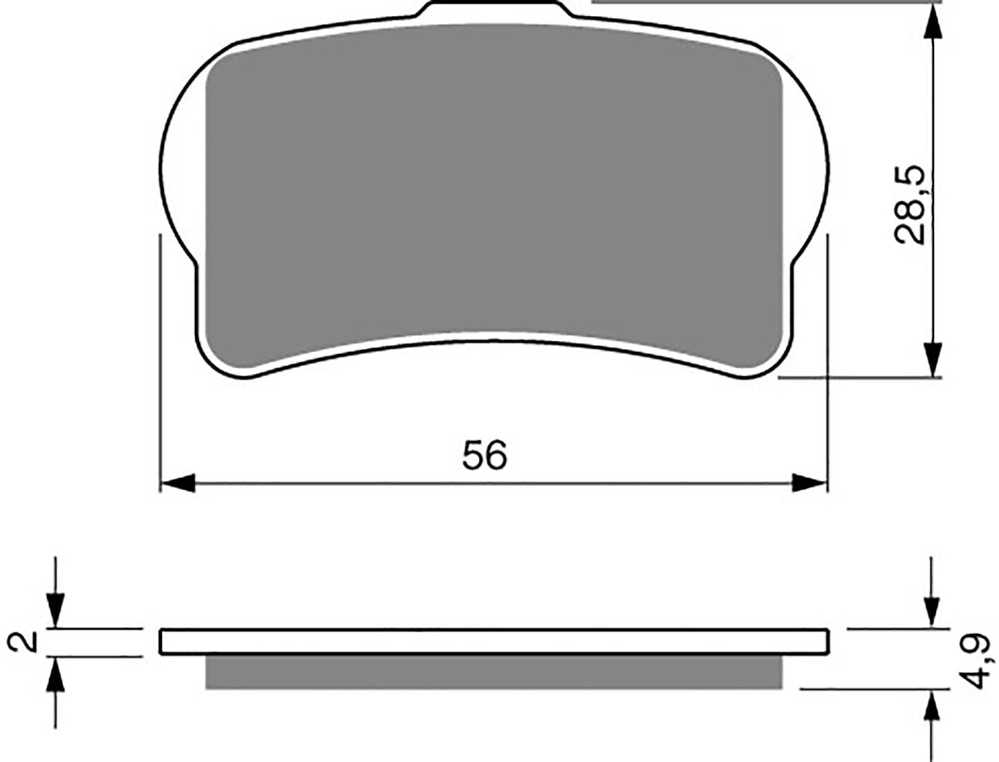 Goldfren Brake Pads AD325, FA644 as fitted to Gas-Gas TXT125, 250