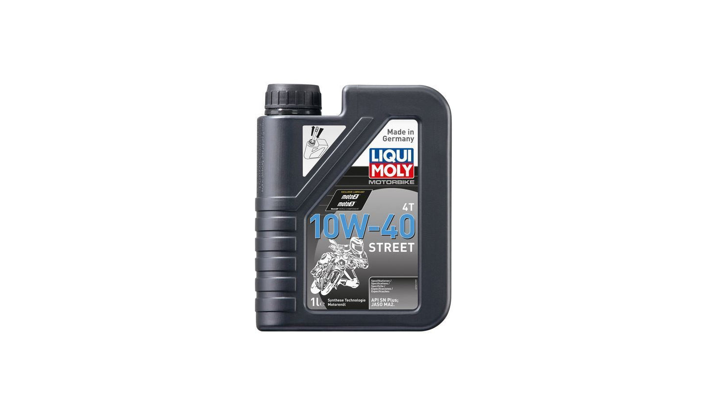 Liqui Moly 4T Motorbike 10w40 Street Synthetic Technology Oil 1 Litre