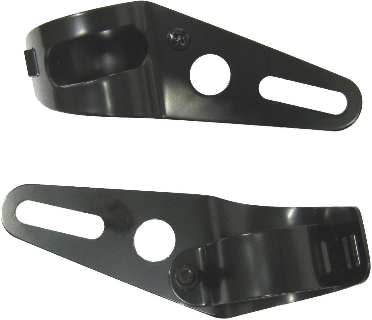 HeadLight Brackets Black For Forks 37mm to 42mm (Pair)