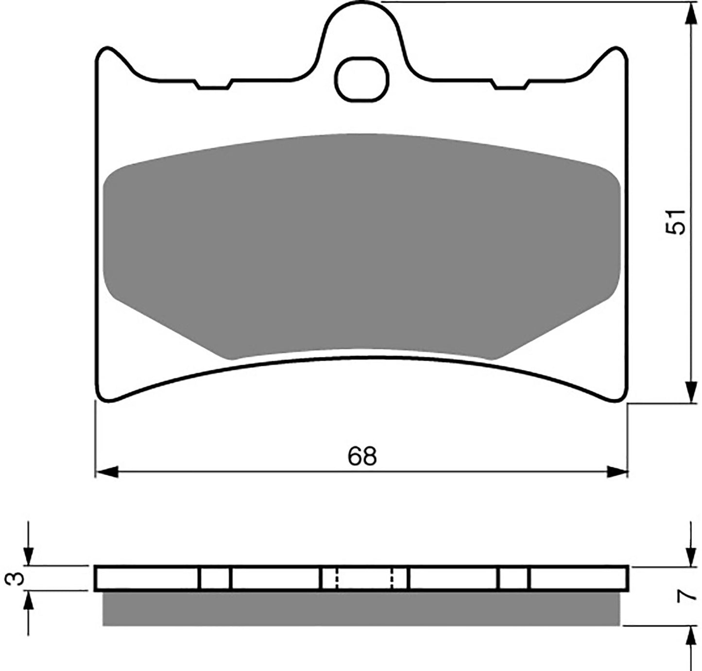 Goldfren Brake Pads S33-019, VD943, FA126, FDB498