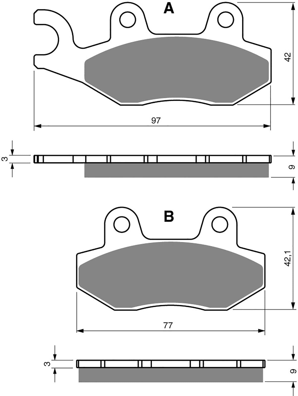 Goldfren Brake Pads AD334, FA228