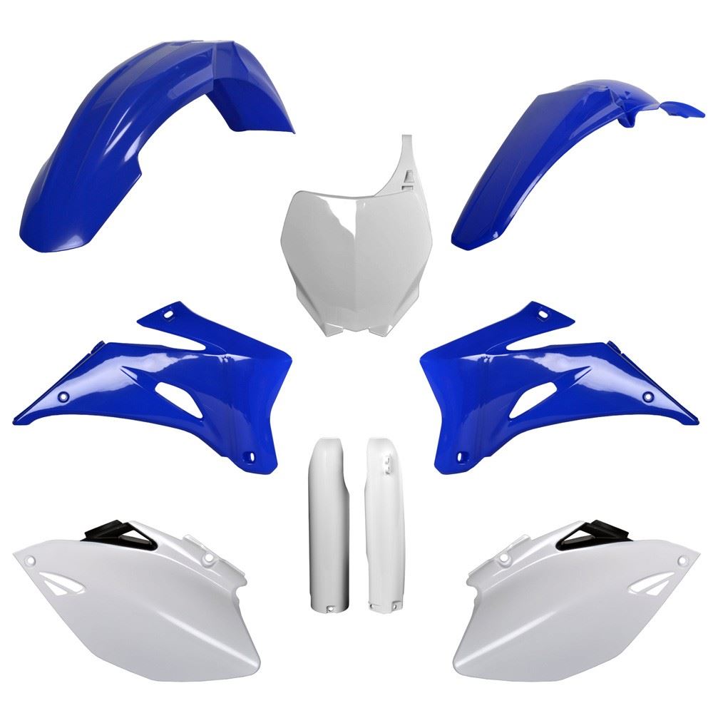 POLISPORT PLASTIC KIT + FORK GUARDS YAMAHA YZ250F 08-09, YZ450F 08-09, OEM STYLE