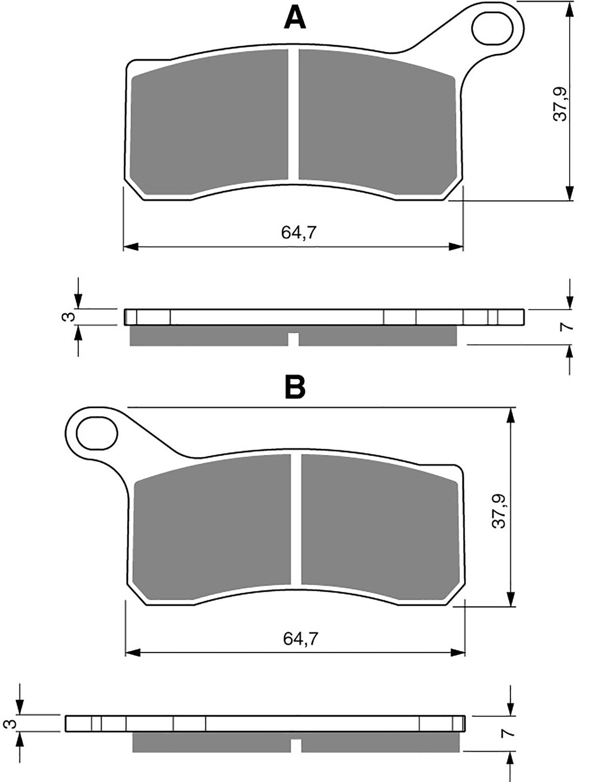 Goldfren Brake Pads AD261, FA462, SBS866, DP989