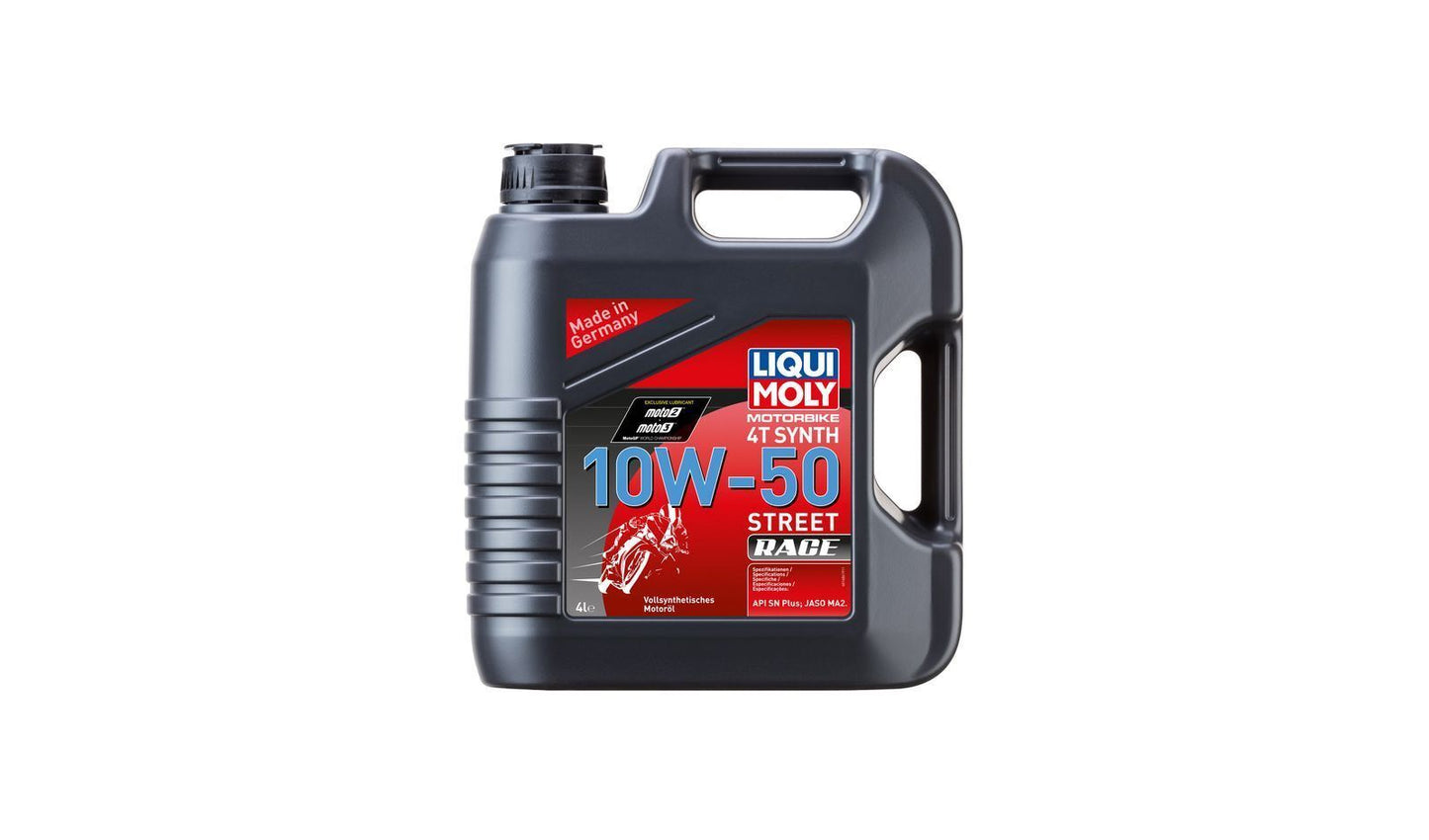 Liqui Moly 4T Motorbike Race 10w50 Street Fully Synthetic Oil 4 Litres