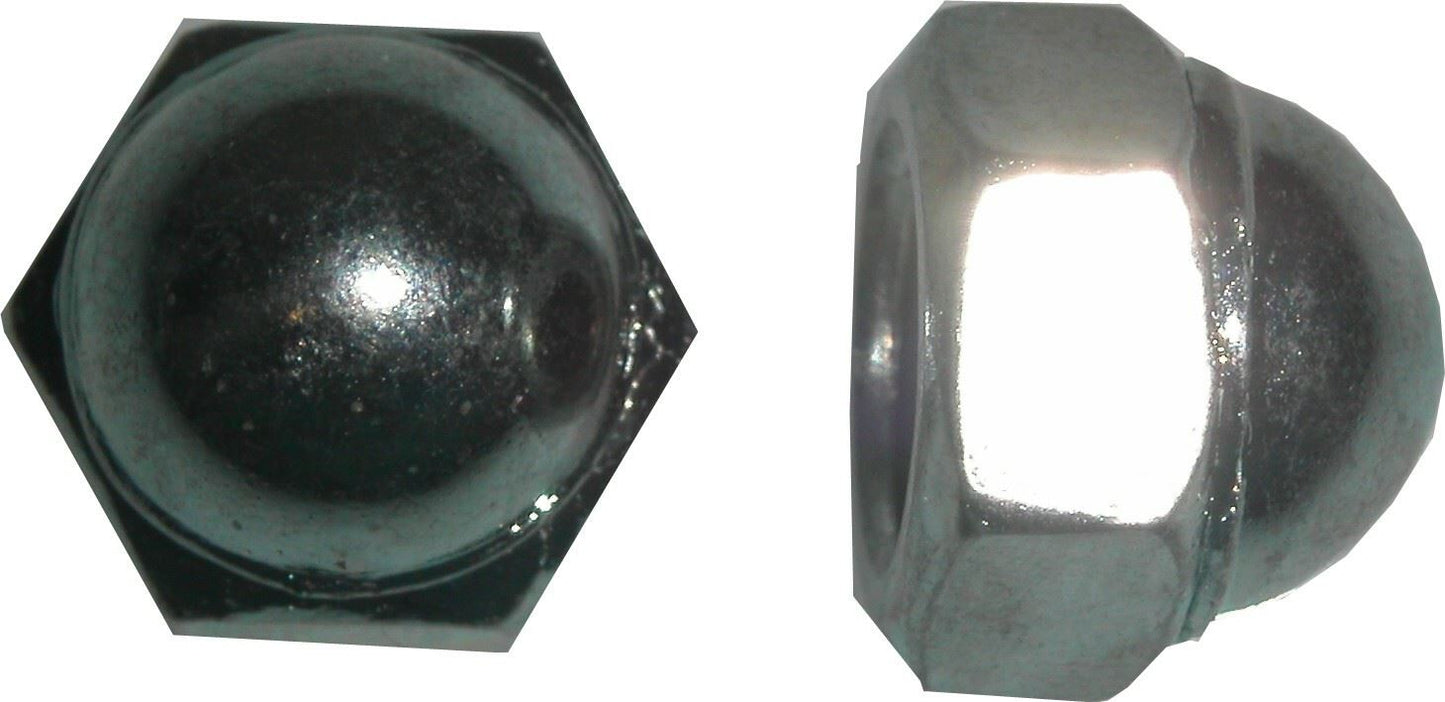Nuts Dome 8mm Thread Uses 12mm Spanner (Pitch 1.25mm) (Per 20)