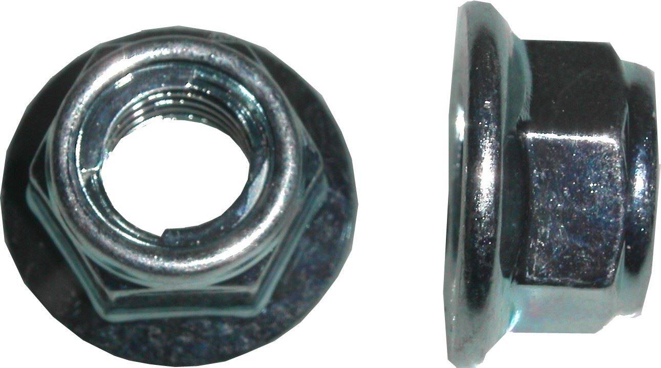 Nuts Flange Metal Locking 8mm Thread Uses 12mm Spanner(Pitch