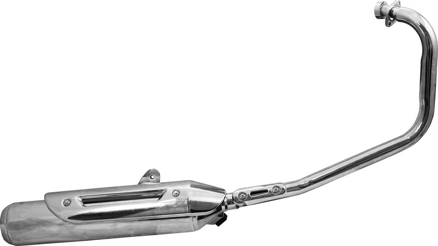 Silver Exhaust Yamaha YBR125 05-12 NOT YBR125 CUSTOM MODEL