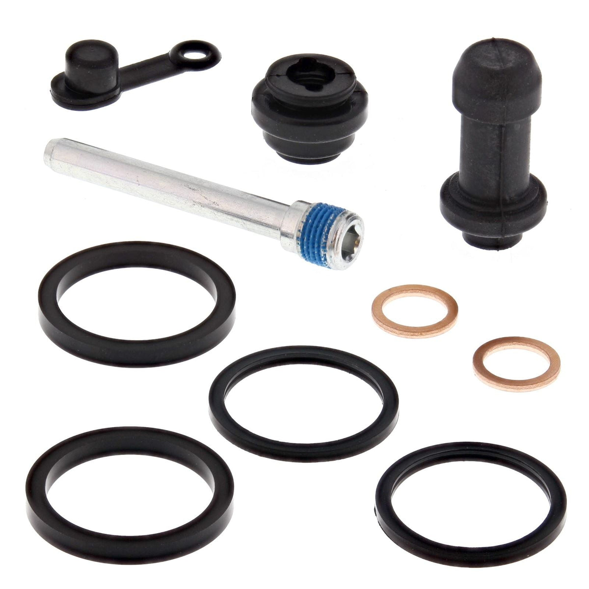 WRP Caliper Rebuild Kit Front Honda CB300F 15-18, CBR250R 11-13, CBR300R 15-19, VF750C 94-03, VF750C2 97-02, VF750CD 95-96, VT750C 04-20, VT750C2 10-22, VT750CA 04-14, VT750RS 10-13, VTX1300 05-09, VTX1300R 05-09, Suzuki AN650 Burgman 03-12, VL1500 I