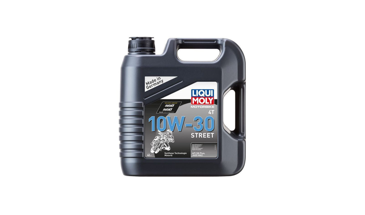 Liqui Moly 4T Motorbike 10w30 Street Synthetic Technology Oil 4 Litres