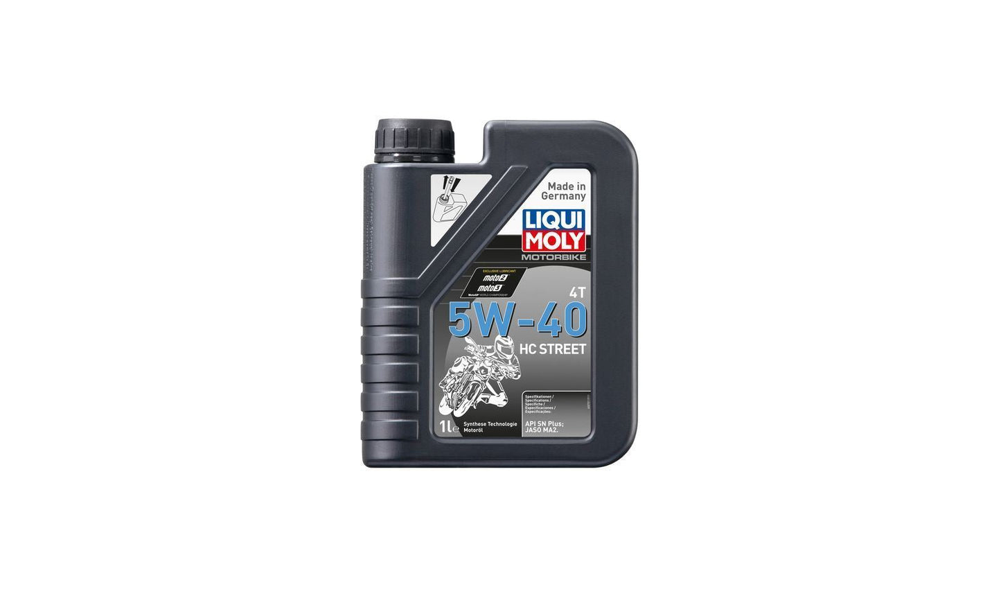 Liqui Moly 4T Motorbike 5w40 HC Street Synthetic Technology Oil 1 Litre