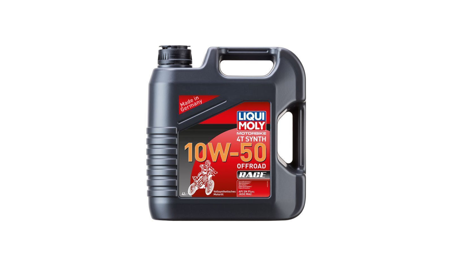 Liqui Moly 4T Motorbike Race 10w50 Off Road Fully Synthetic Oil 4 Litres