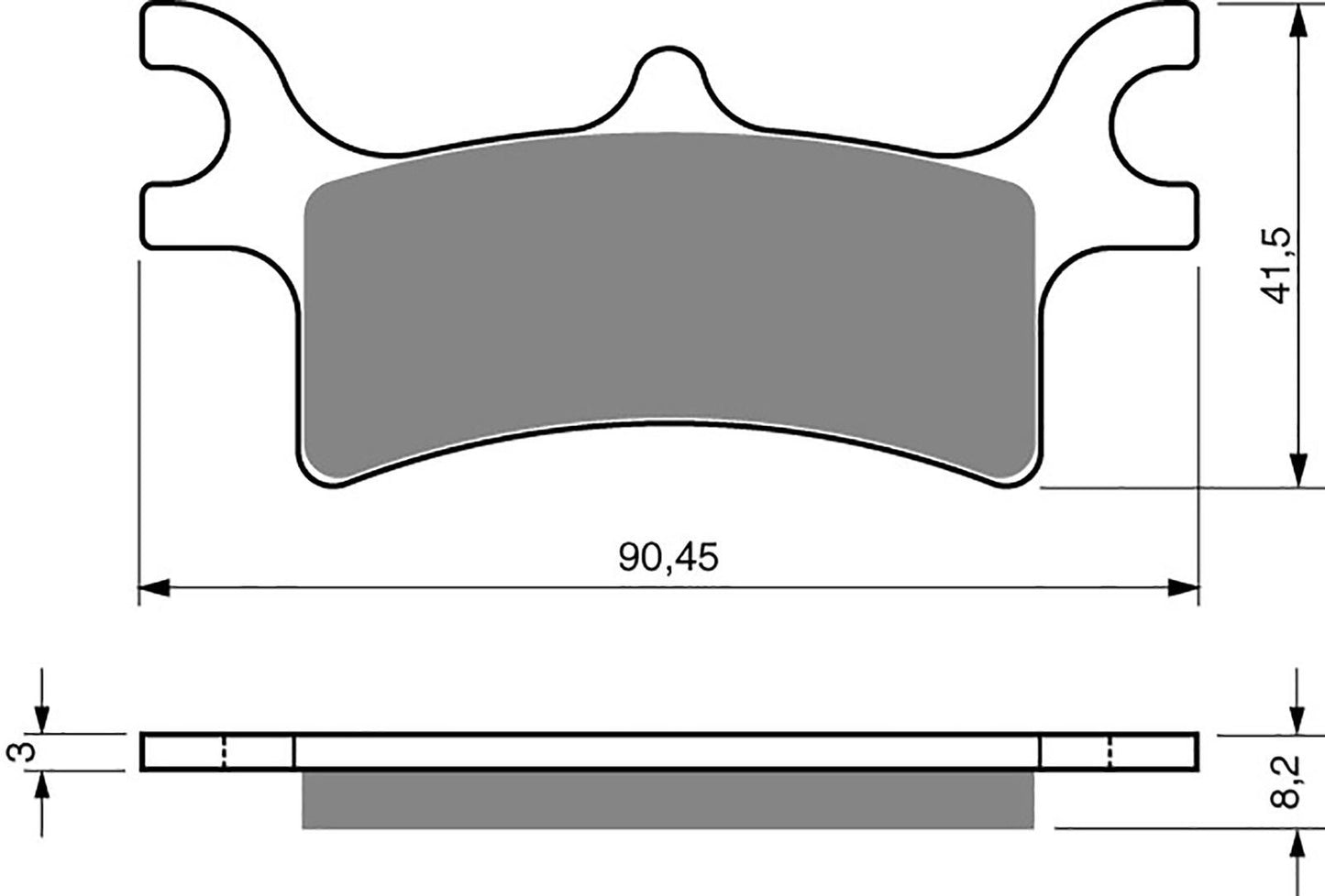 Goldfren Brake Pads K1-209,FA314R,SBS787,VD992