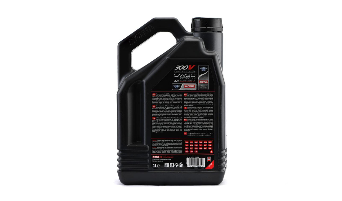 Motul 300V Factory Line 5w30 4T 100% Synthetic 4 Litres