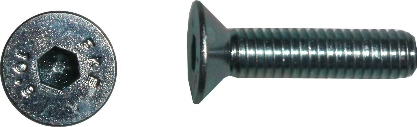 Screws Allen 6mm x 16mm Countersunk(Pitch 1.00mm) (Per 20)