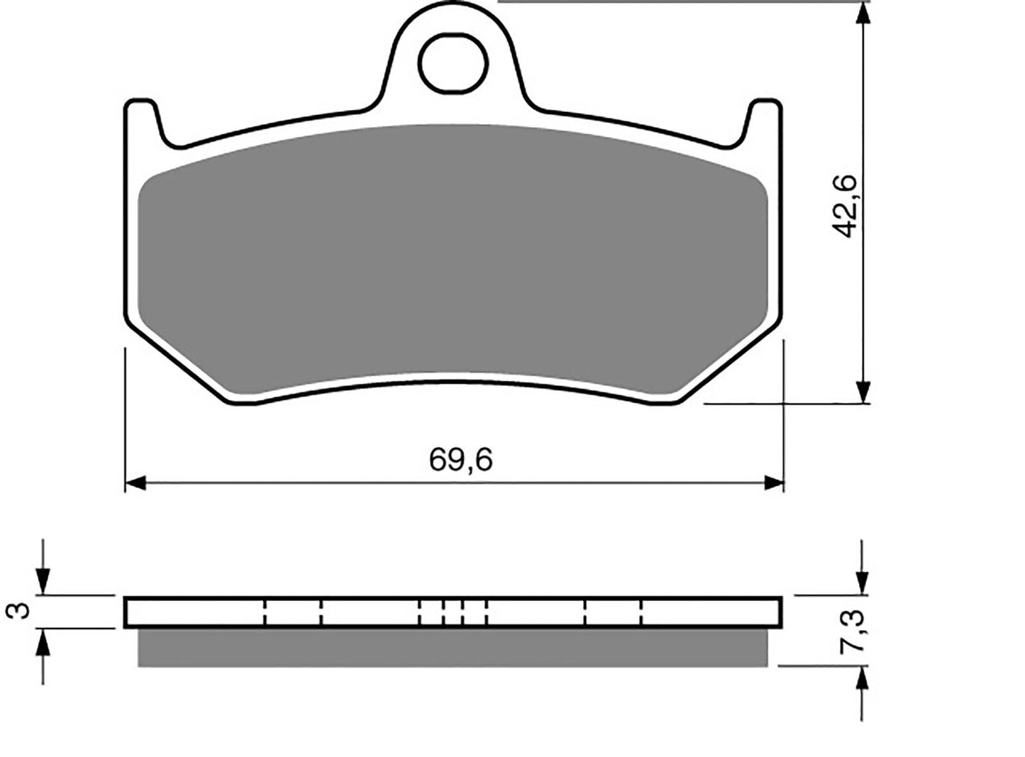 Goldfren Brake Pads S33-235, FA320, SBS763, FDB2198, DP958, VD998