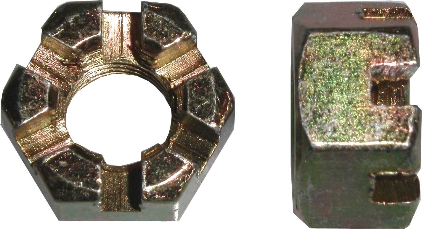 Nuts Castle 6mm Thread Uses 10mm Spanner(Pitch 1.00mm) Per 10