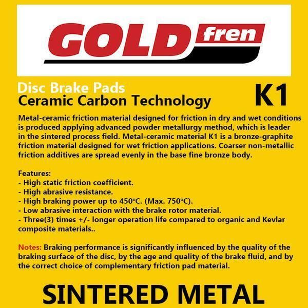 Goldfren Brake Pads K1-182,FA307,FA413,SBS574