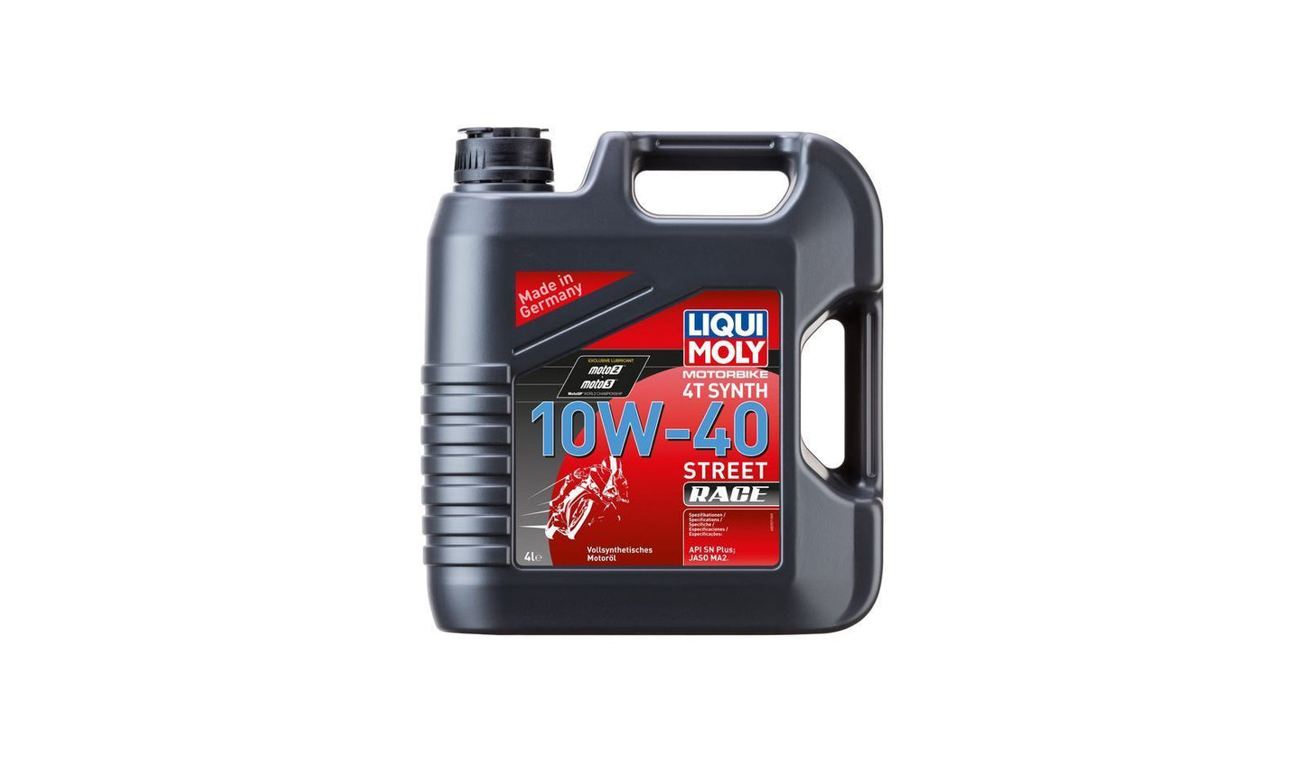 Liqui Moly 4T Motorbike Race 10w40 Street Fully Synthetic Oil 4 Litres