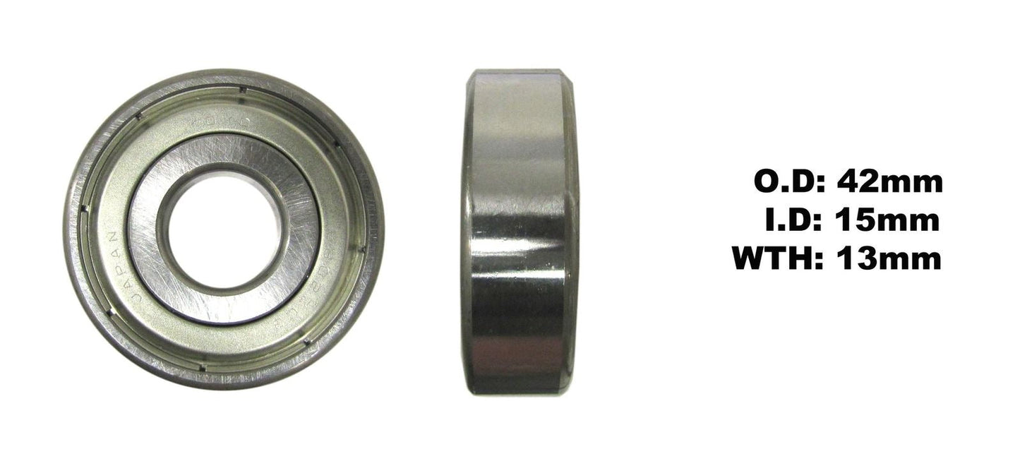 Bearing Koyo 6302ZZ(I.D 15mm x O.D 42mm x W 13mm)