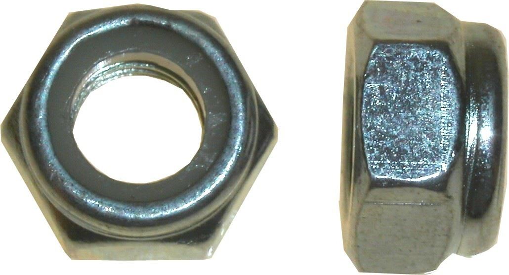 Nuts Nyloc 7mm Thread Uses 11mm Spanner (Pitch 1.00mm) (Per 20)