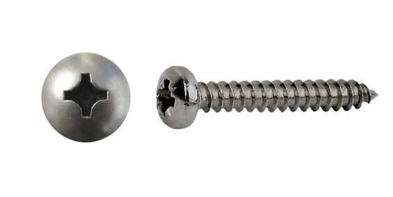 Screws Pan Head Self Taper Stainless Steel 5mm x 30mm(Pitch (Per 20)