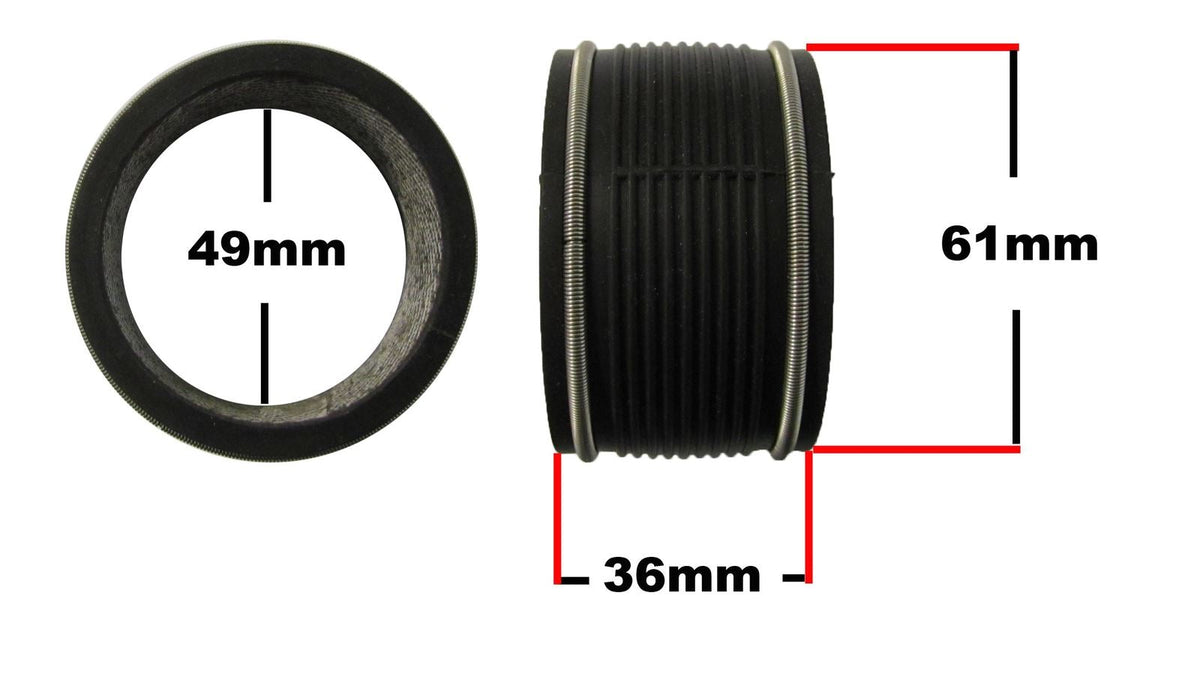 Exhaust Rubber Yamaha RD400 includes paper gasket joint (Each)