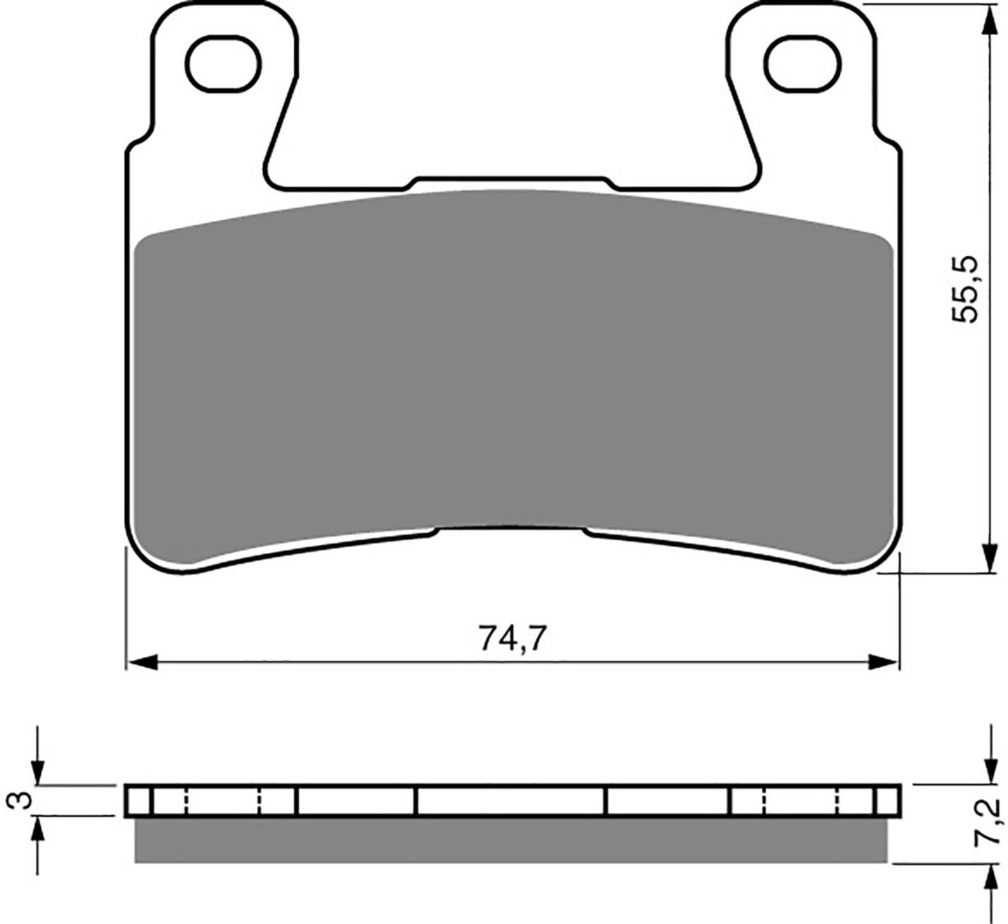 Goldfren Brake Pads S33-134, VD166, FA265, FA296, FDB2079, SBS734