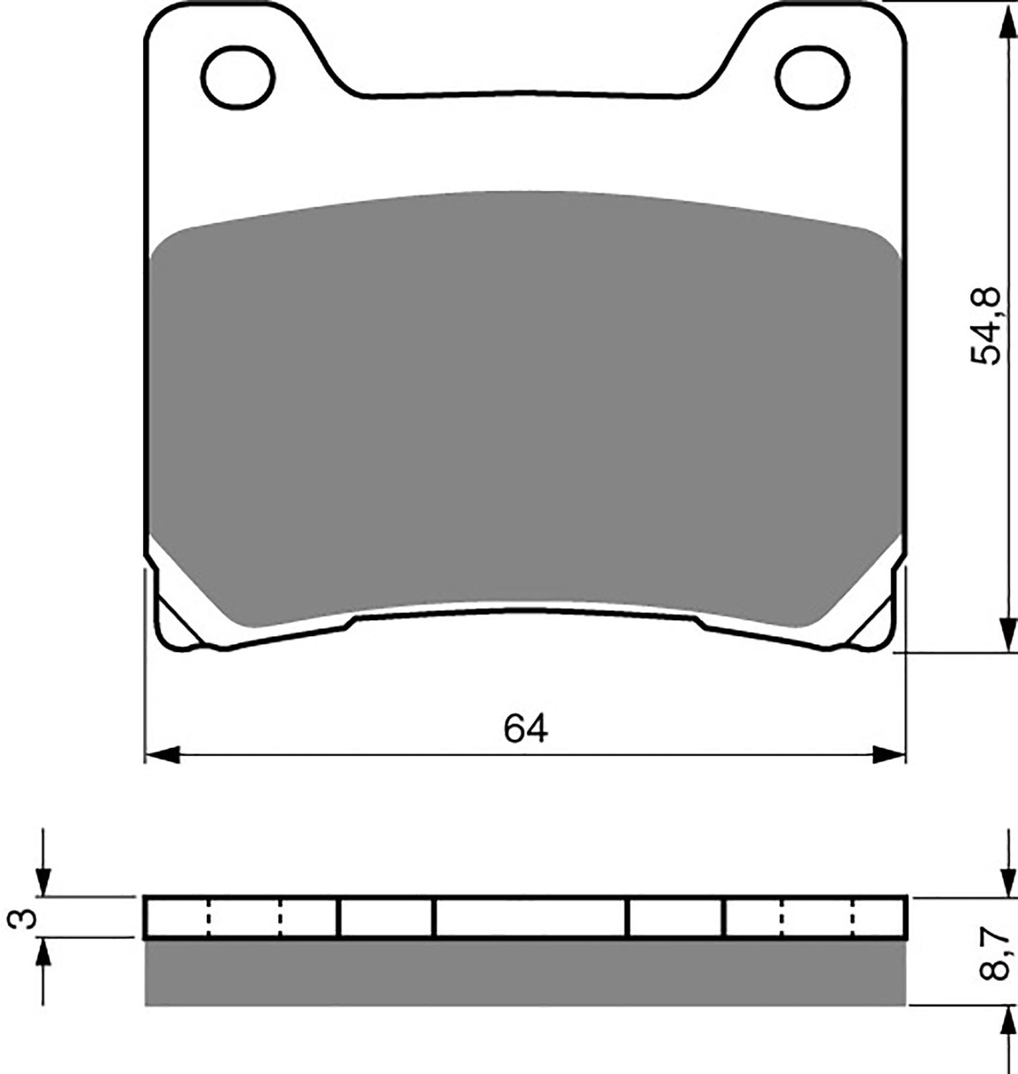 Goldfren Brake Pads S33-015, VD326, FA88, FDB337/R, SBS555
