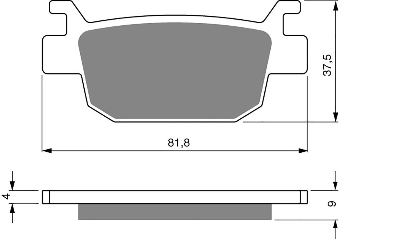 Goldfren Brake Pads AD287, FA415