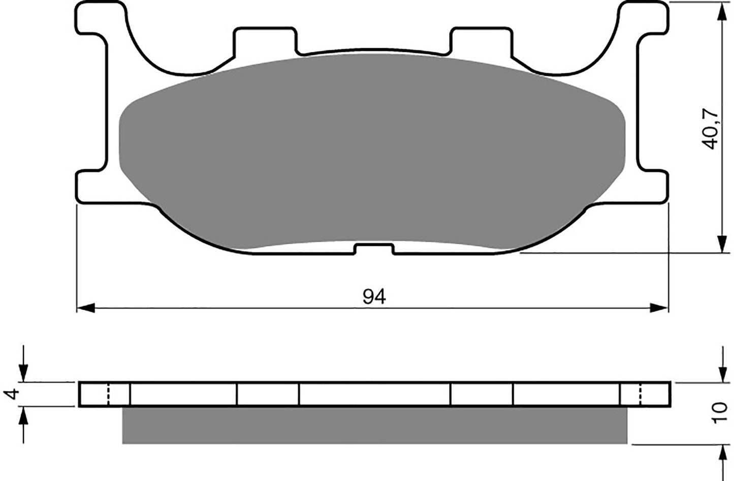 Goldfren Brake Pads S33-099, VD260, FA199, FDB2003, SBS691