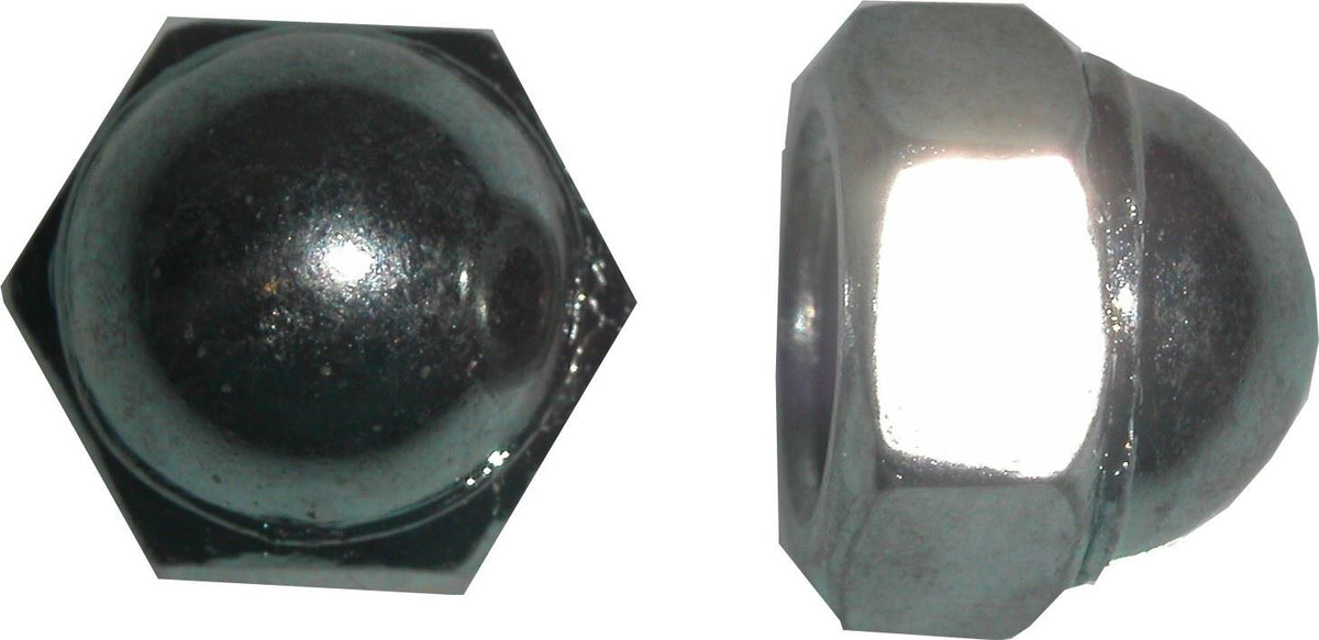 Nuts Dome 10mm Thread Uses 14mm Spanner (Pitch 1.25mm) (Per 20)
