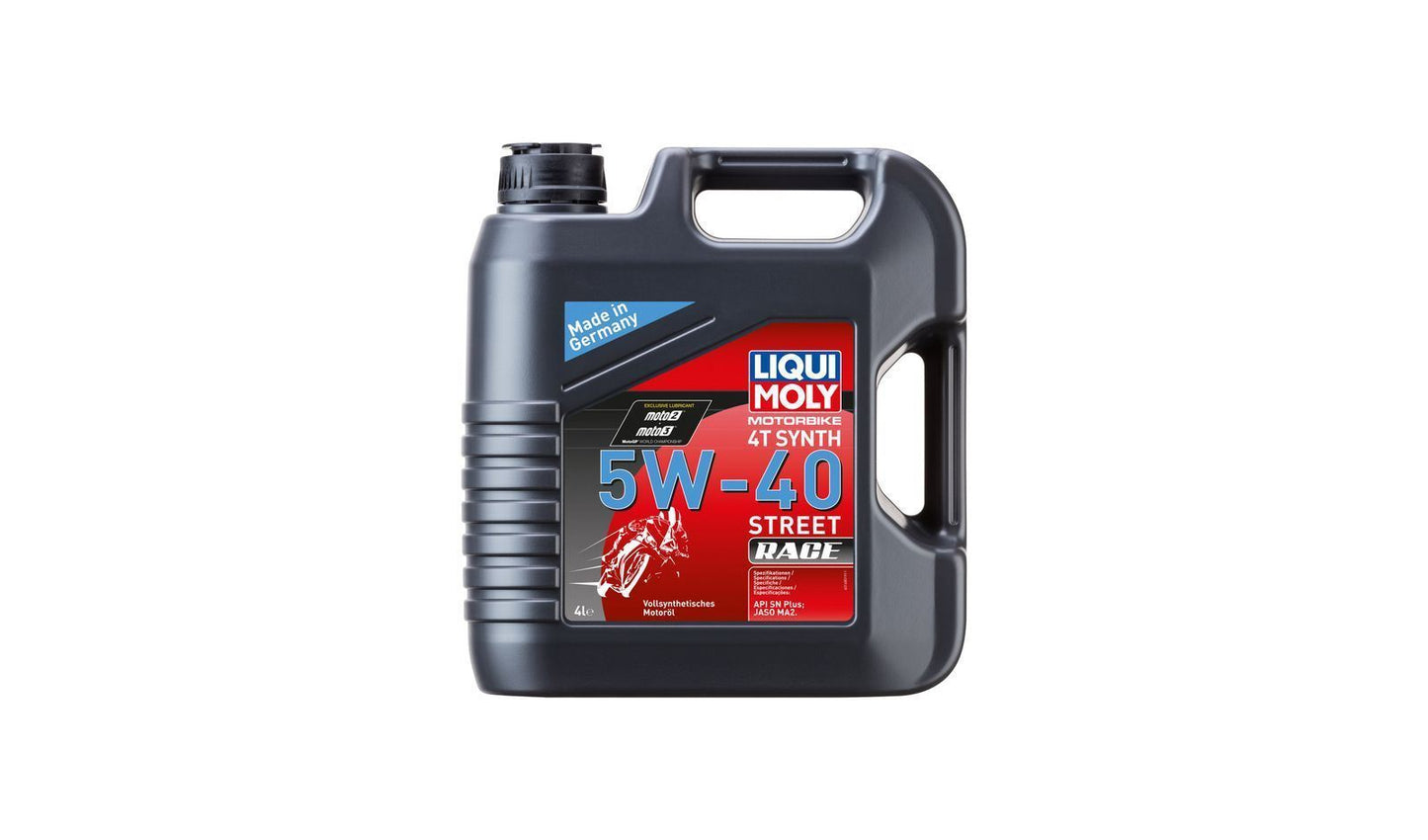 Liqui Moly 4T Motorbike Race 5w40 Street Fully Synthetic Oil 4 Litres