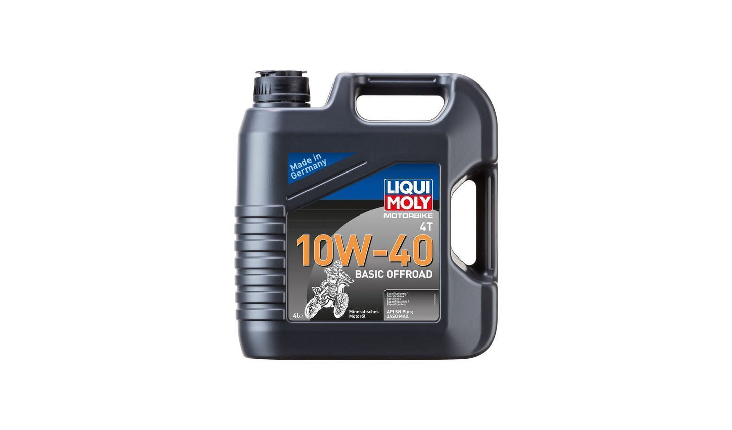 Liqui Moly 4T Motorbike 10w40 Basic Off Road Mineral Oil 4 Litres