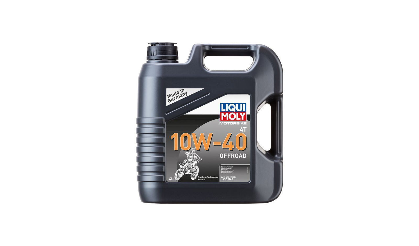 Liqui Moly 4T Motorbike 10w40 Off Road Synthetic Technology Oil 4 Litres