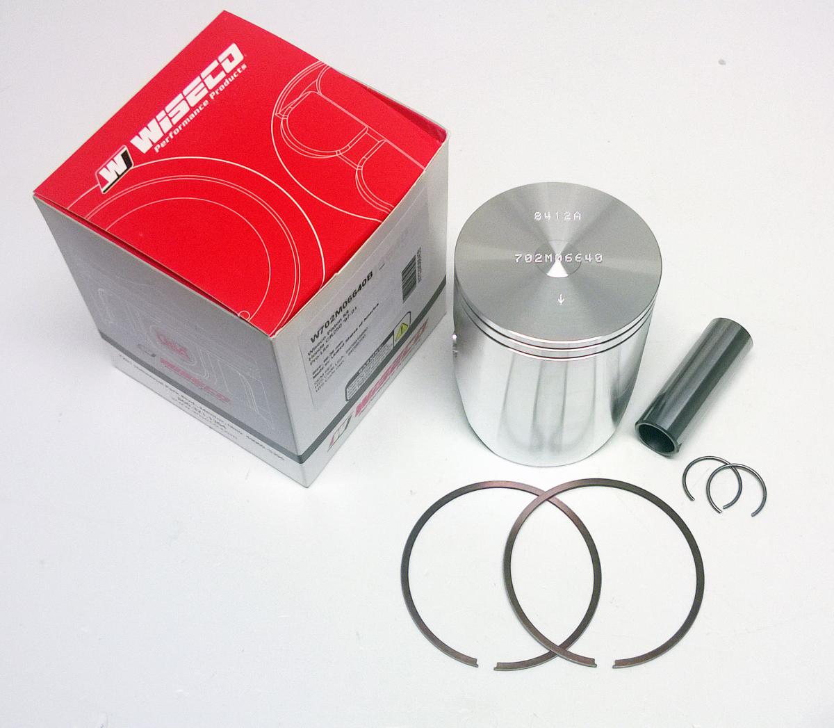 WISECO 66.4mm PISTON KIT A, HONDA CR250R 1997-2001, Pro-Lite FLAT TOP, 2-RING