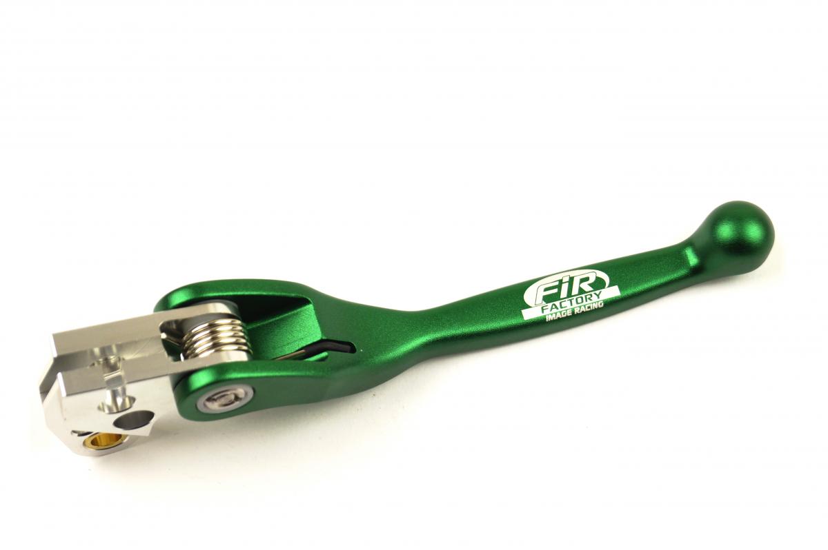 FIR H/D ULTI-FLEX LEVER KAWASAKI, FORGED ALLOY GREEN, ACLC-381 RM/KX