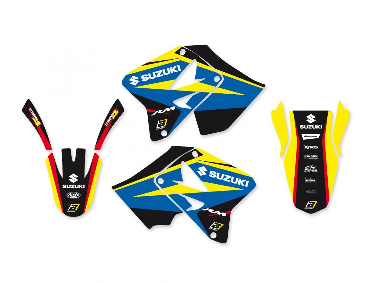 SUZUKI RM125/250 2001-2008, DREAM 4 DECAL KIT