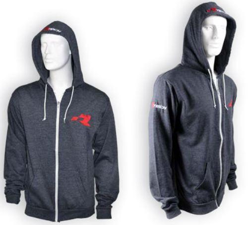 R-TECH COTTON HOODIE WITH FULL ZIPPER - XX-LARGE