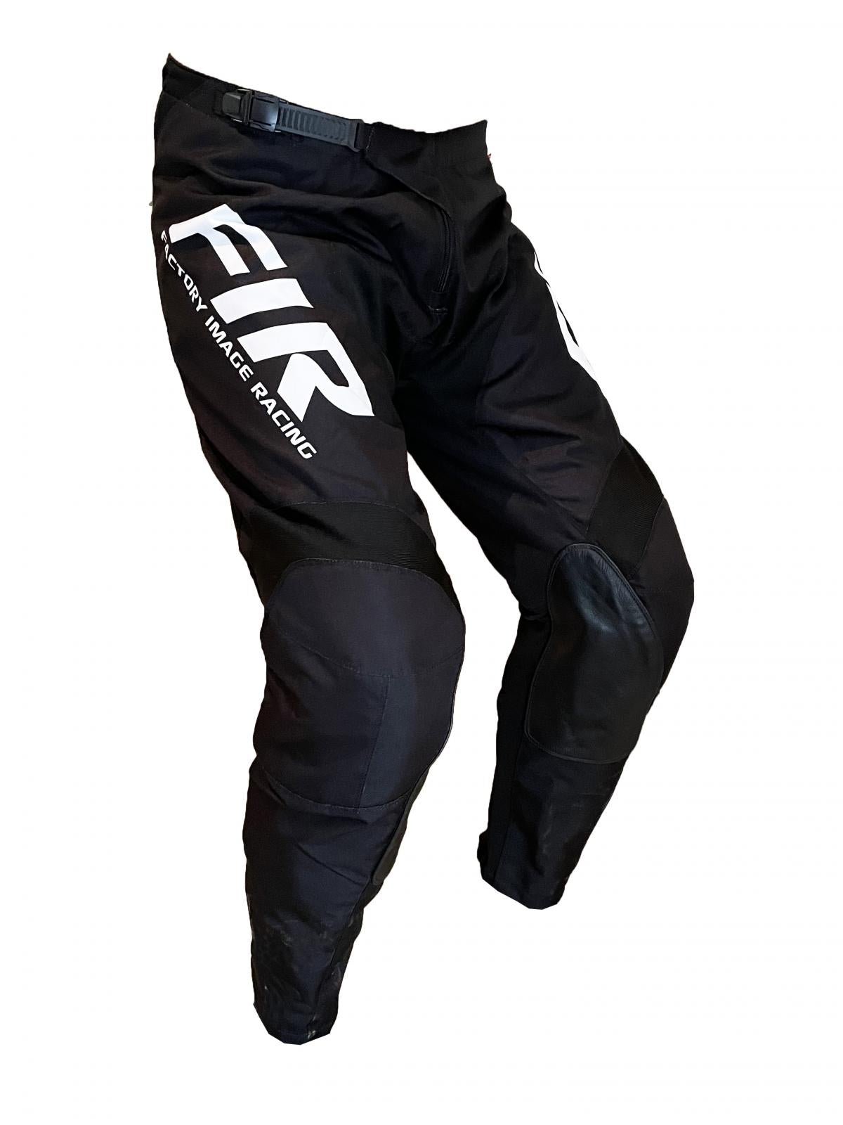 FIR MX/ENDURO CONTOUR BLACK/WHITE PANTS 30"