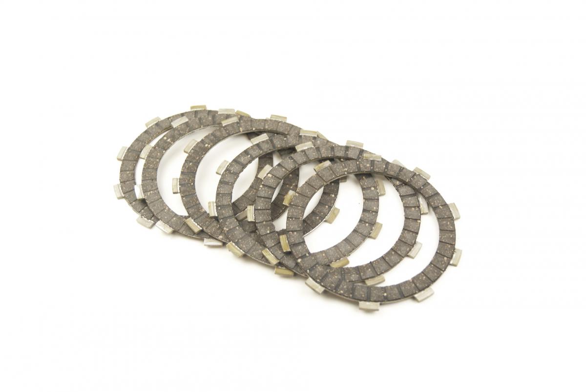 CLUTCH FRICTION PLATE SET/6 YAMAHA, WR125R/X 2009-13, TW125 99-02, SR125 80-00