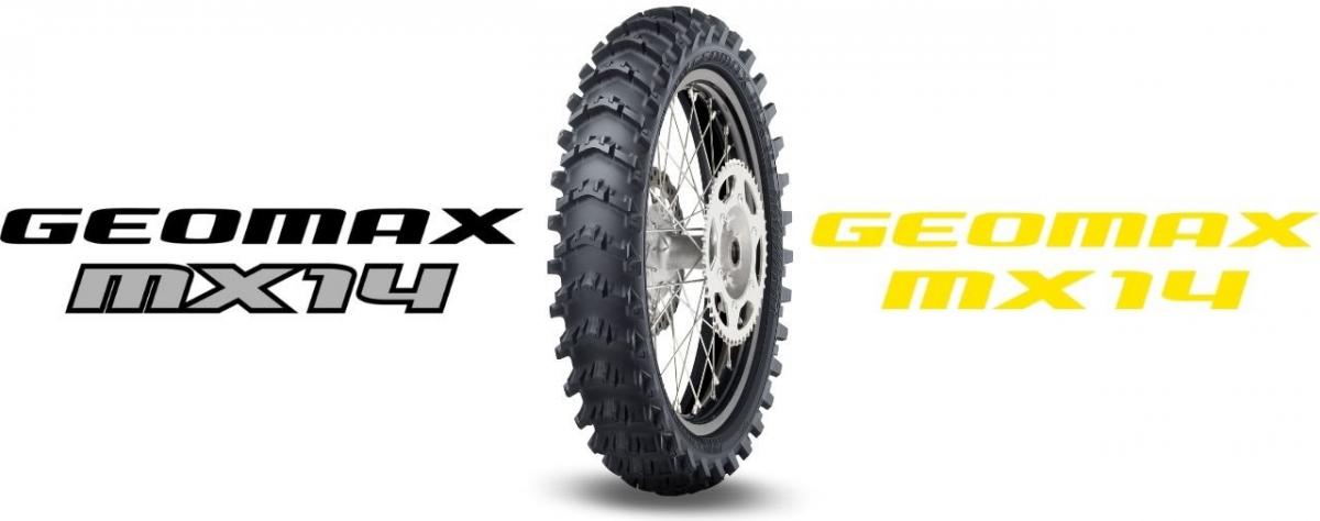 DUNLOP 80/100-12 41M GEOMAX MX14, TUBED TYRE