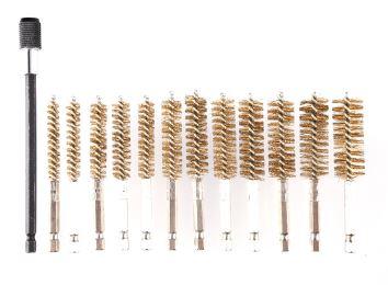 Brass Polishing Wire Brush Kit, 8, 9, 10,11,12,13,14,15,16,17,18 and 19