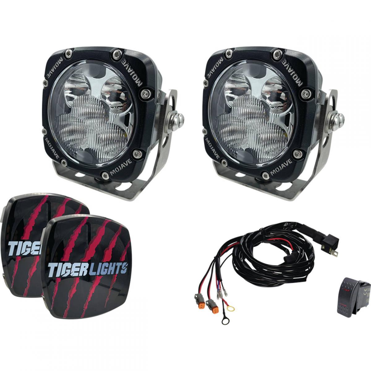 TIGER LIGHTS - MOJAVE DUAL 5" LED SPOT LIGHT 12/24V (KIT)