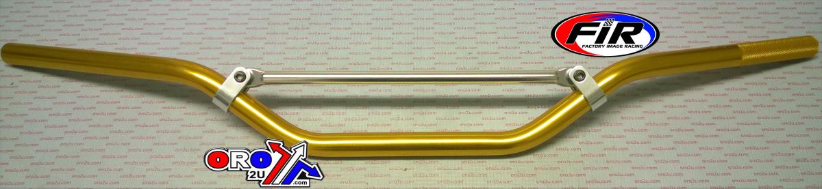 ALUMINIUM HANDLEBAR WITH BRACE GOLD