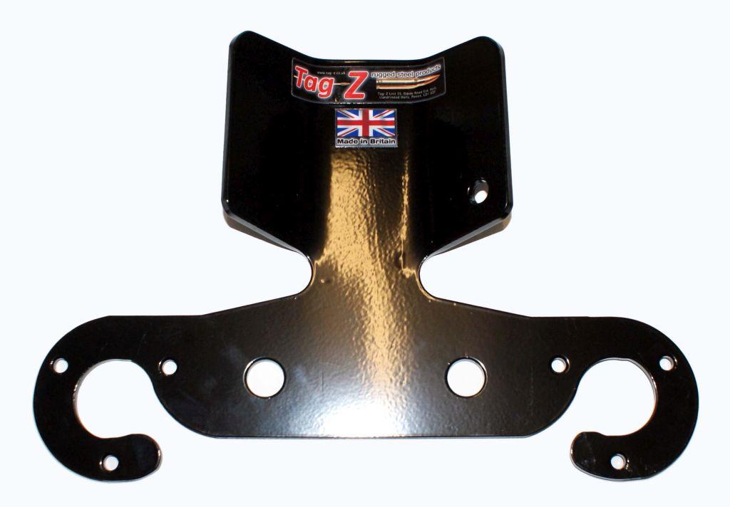 5MM HEAVY DUTY PLATE TWIN BLACK, TOW BAR BUMPER PROTECTOR PLATE