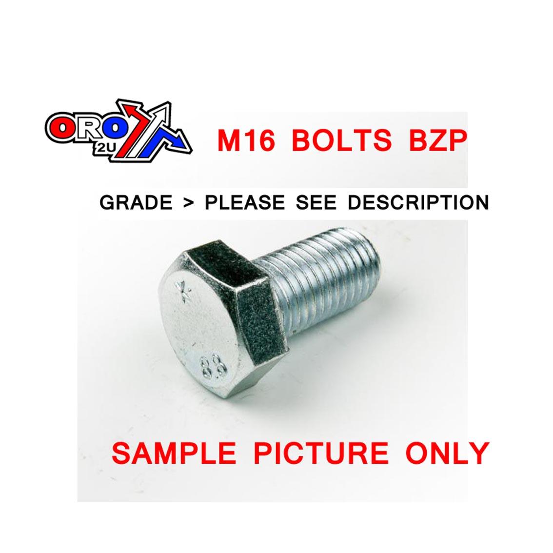 M16X45 HEX BOLT EACH