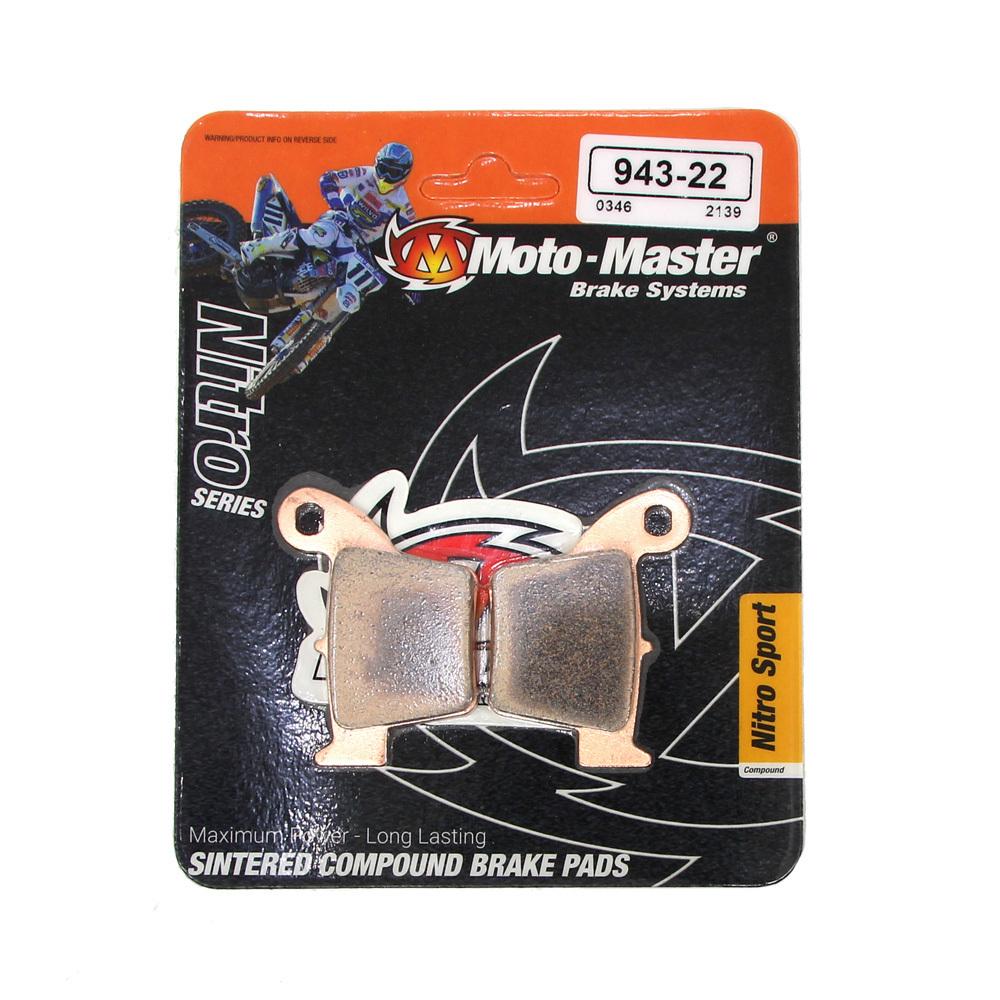 BRAKE PADS SINTERED NITRO RACE, MOTO-MASTER 094322, 39-346, FA346